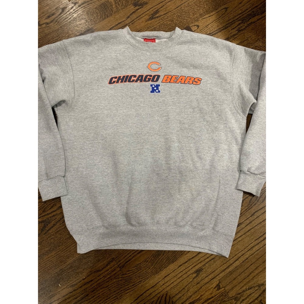 Vintage NFL Chicago Bears Gray Crewneck Pullover Men's Large USA